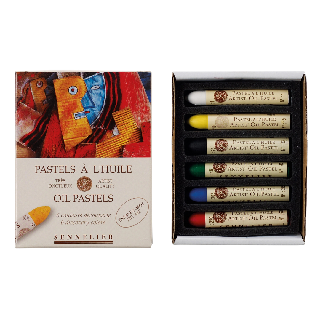 Sennelier Oil Pastel 6-Color, Discovery Set