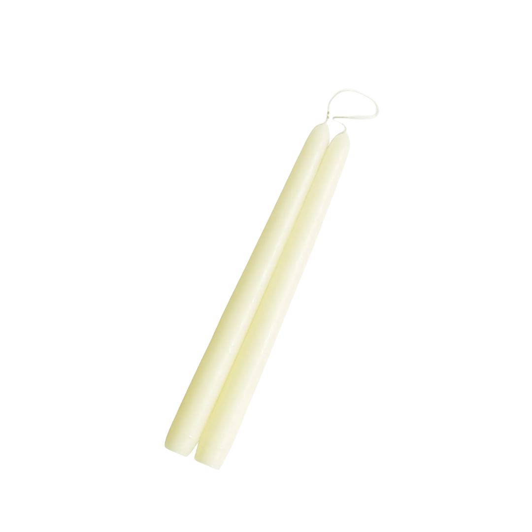 10" Hand Dipped Unscented Taper Candles