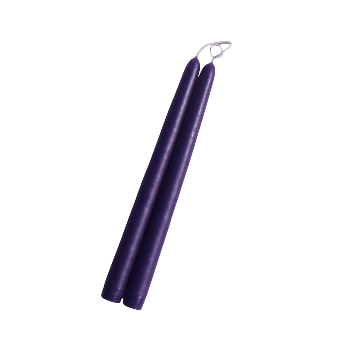 10" Hand Dipped Unscented Taper Candles