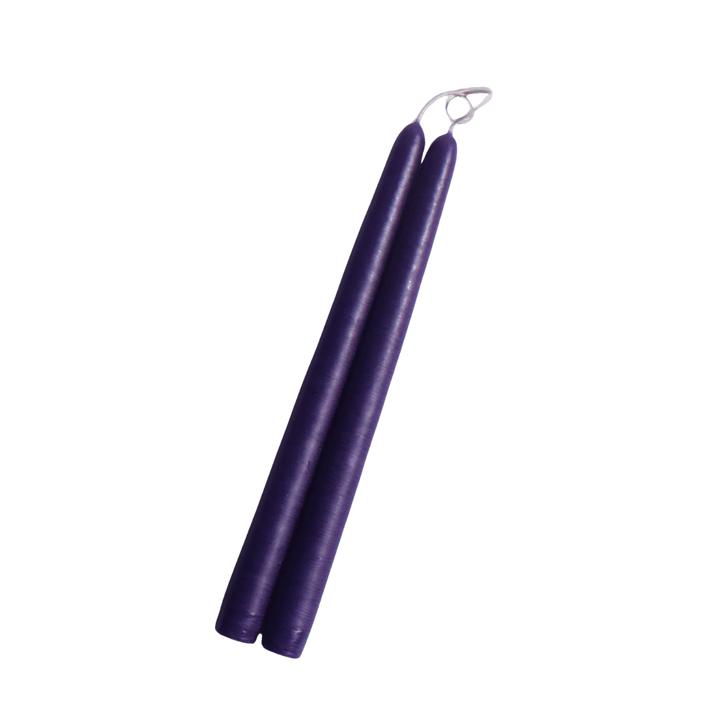 10" Hand Dipped Unscented Taper Candles