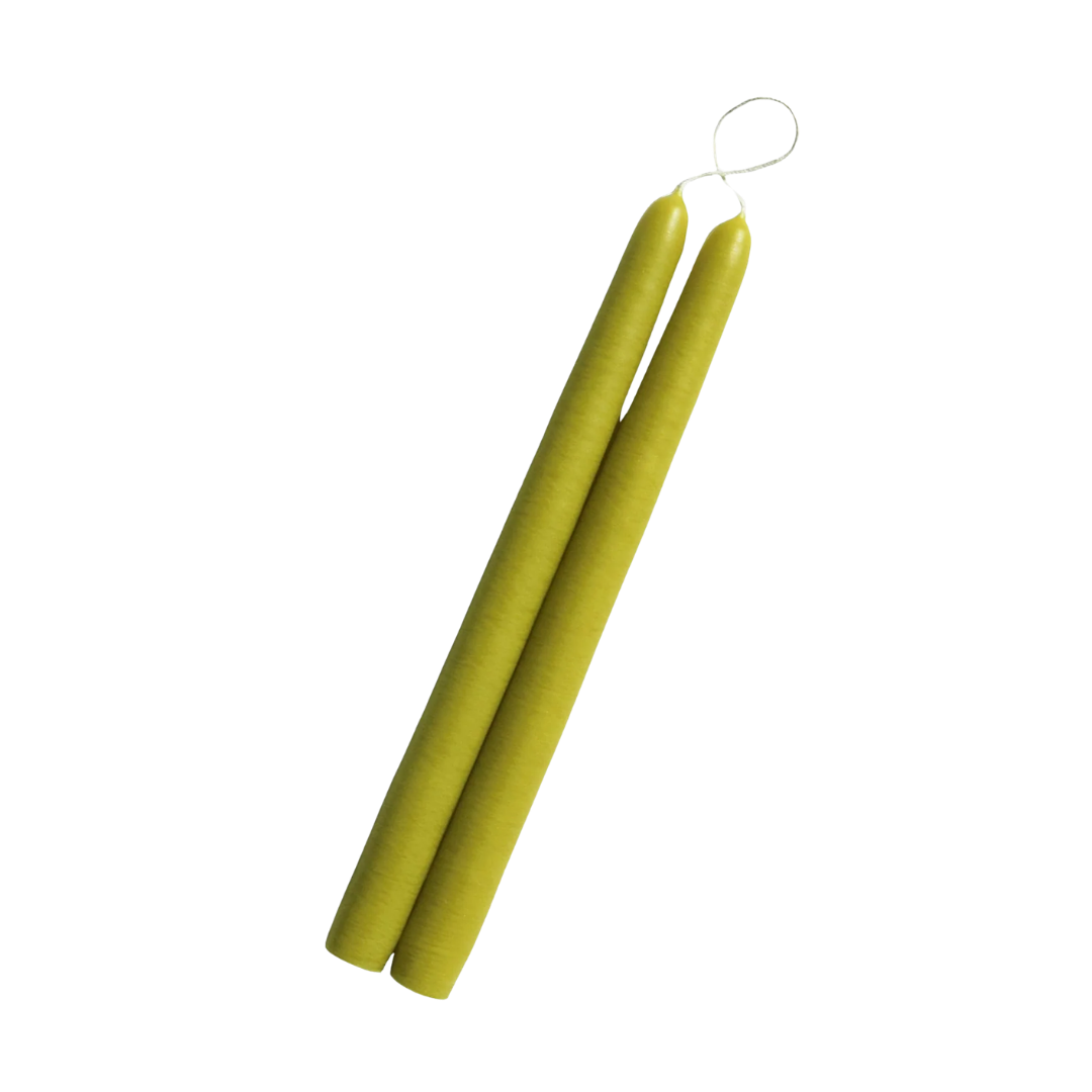10" Hand Dipped Unscented Taper Candles