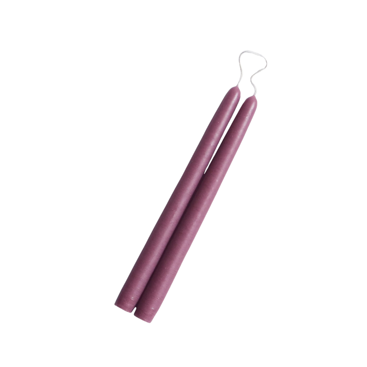 10" Hand Dipped Unscented Taper Candles