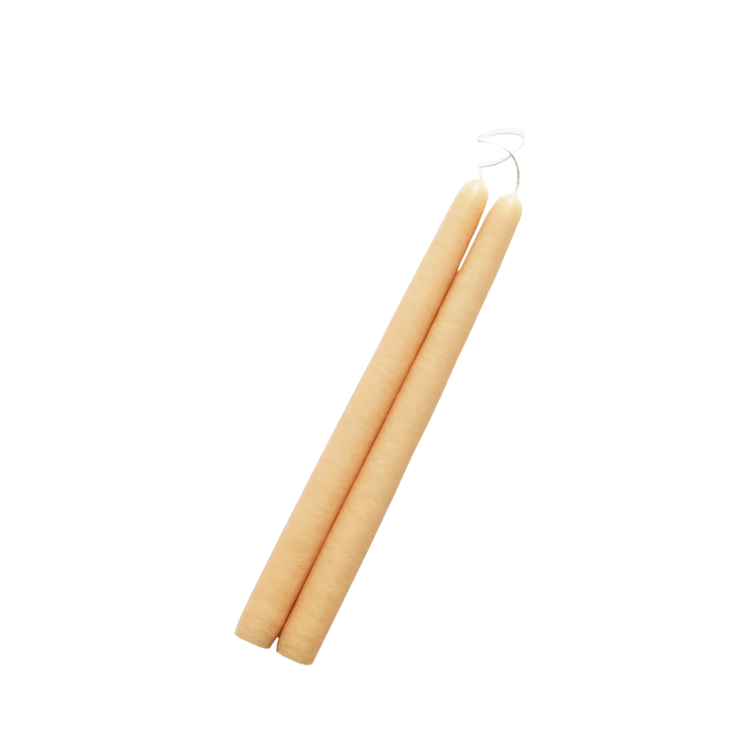 10" Hand Dipped Unscented Taper Candles