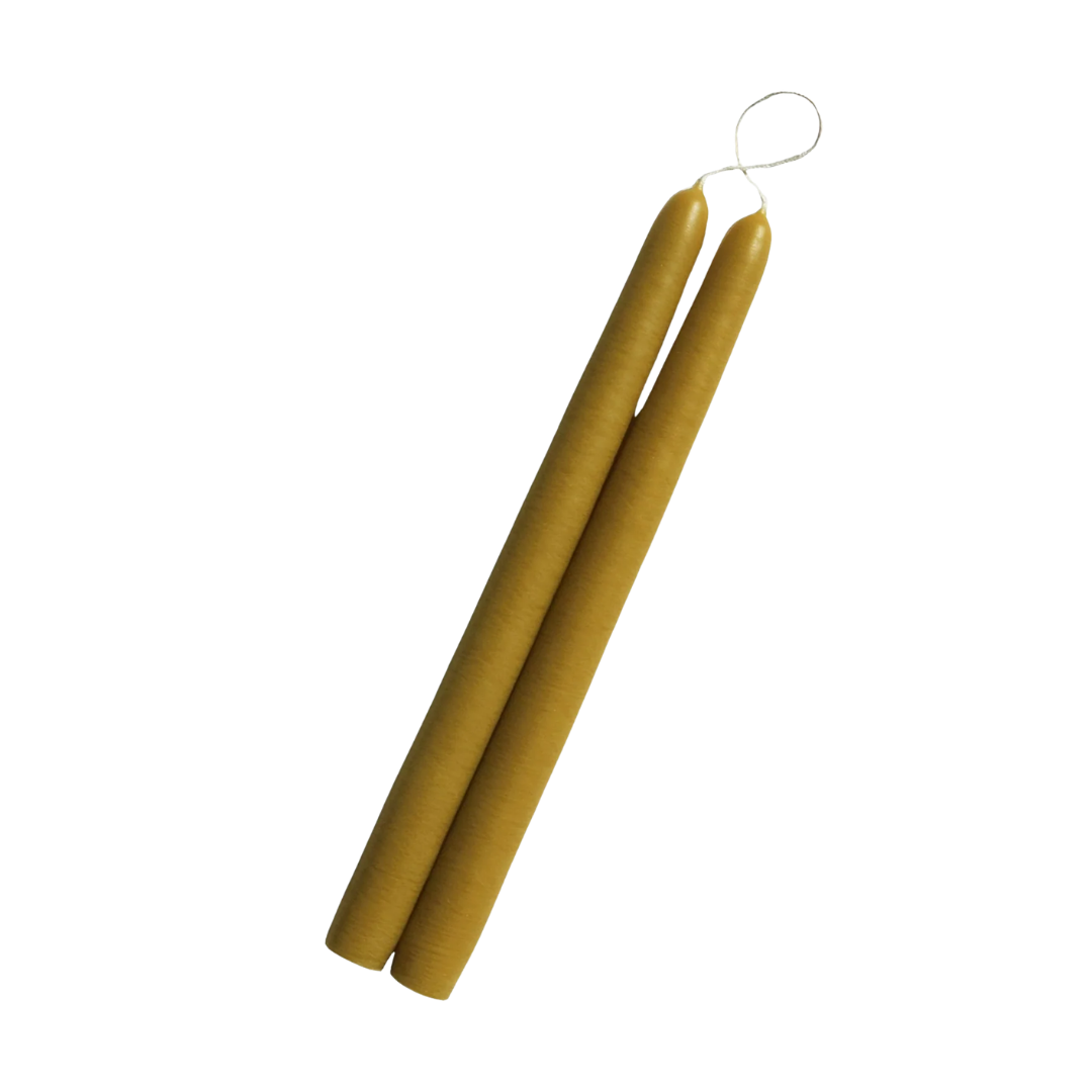 10" Hand Dipped Unscented Taper Candles