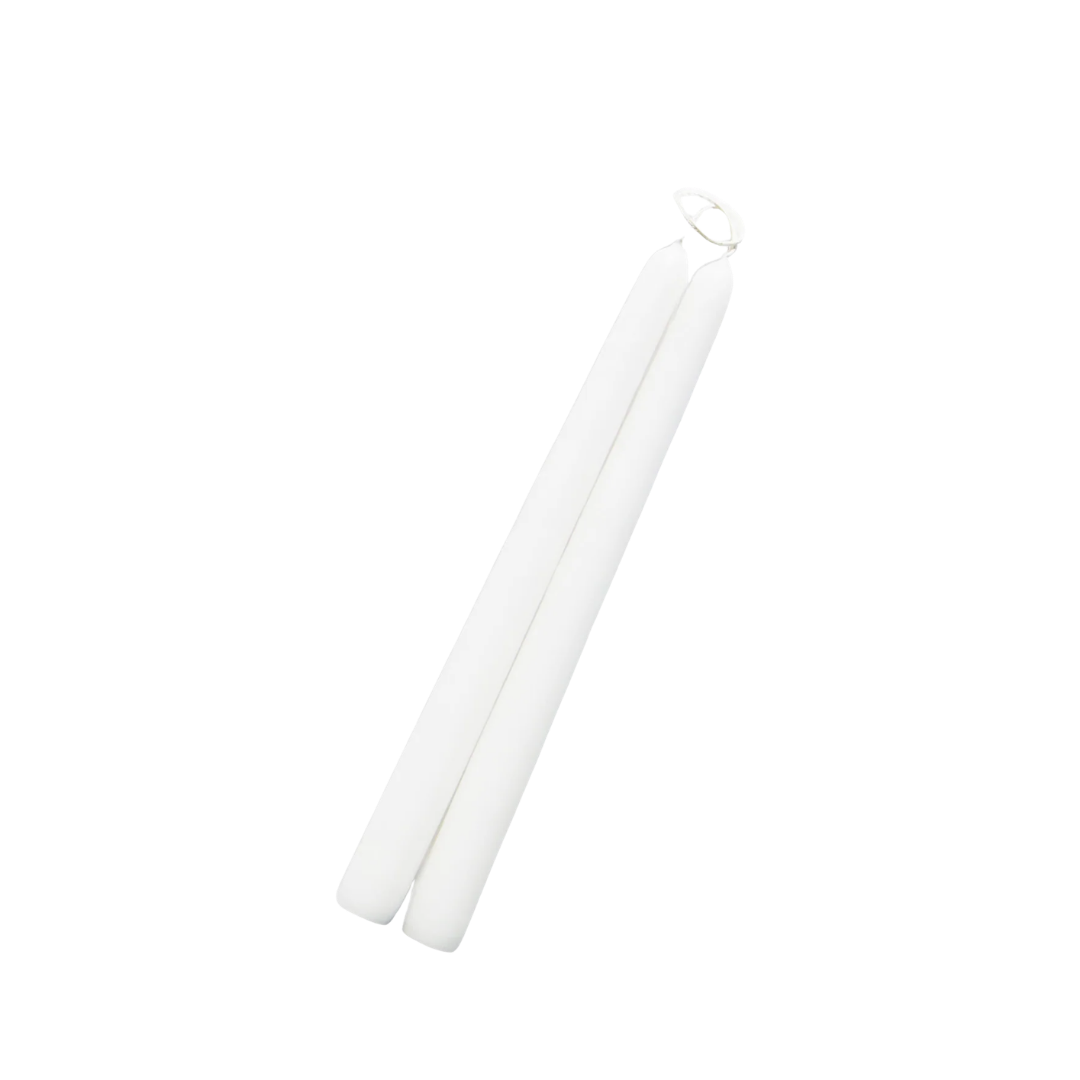10" Hand Dipped Unscented Taper Candles