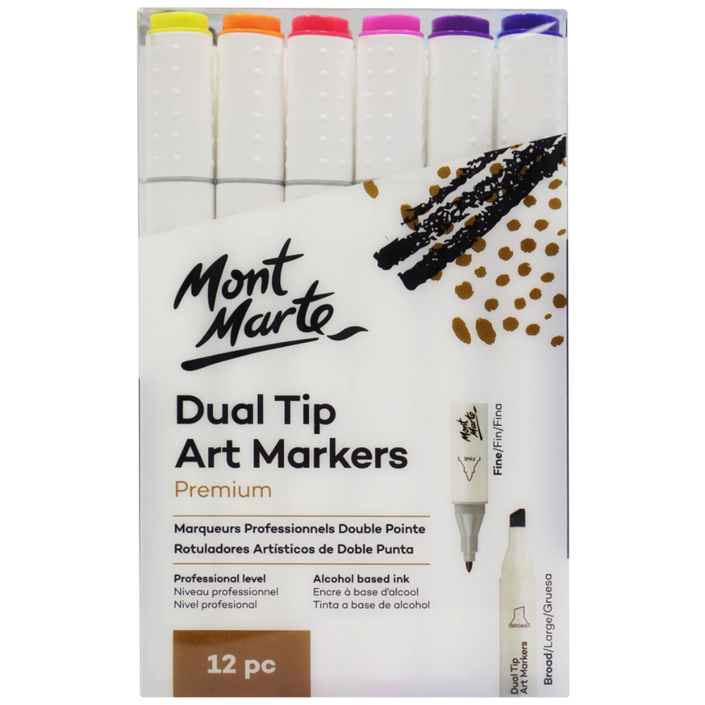 Dual Tip Art Markers Premium 12pc