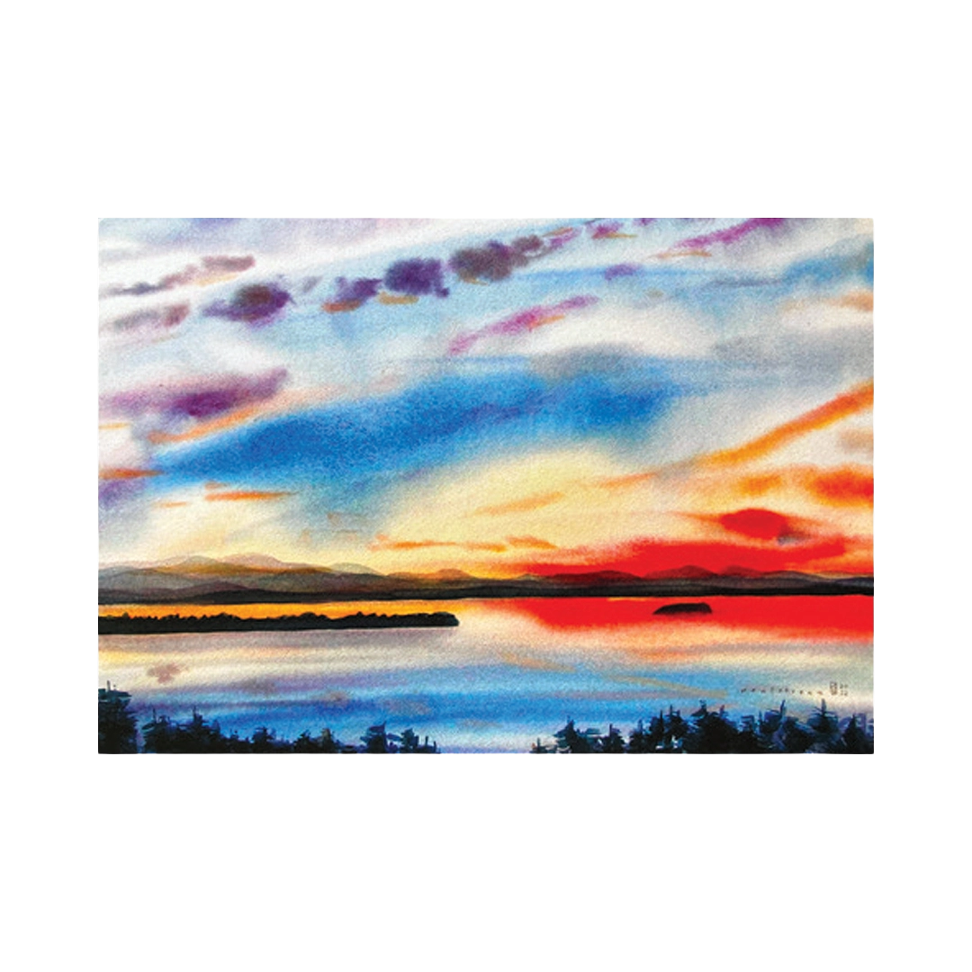 "Blue Sunset" Greeting Card