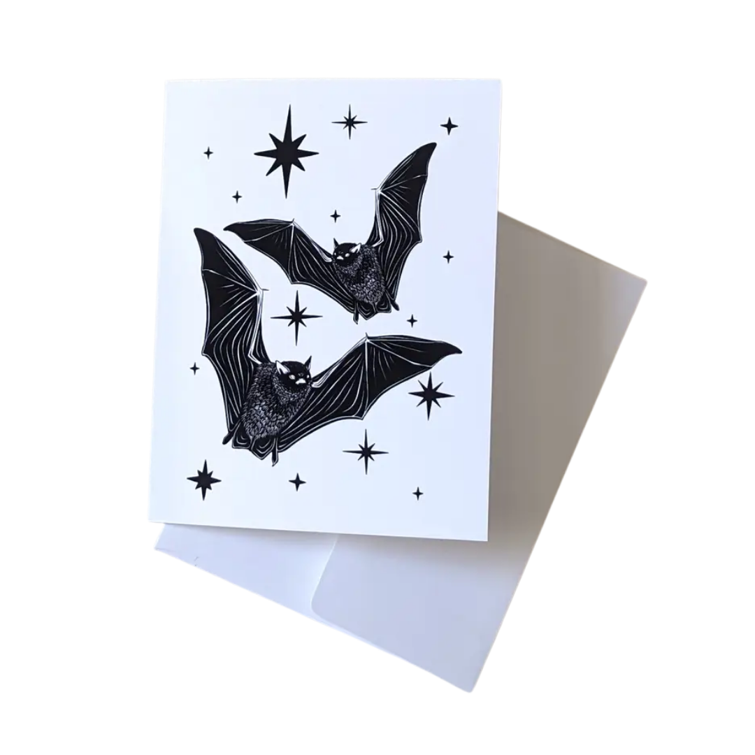 "Celestial Bats" Greeting Card
