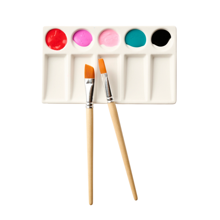 Porcelain Palette - 10 Wells - Durable & Easy To Clean