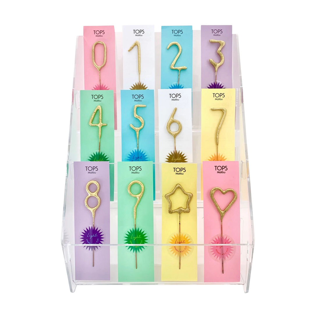 Mini Gold Wand Number Sparkler