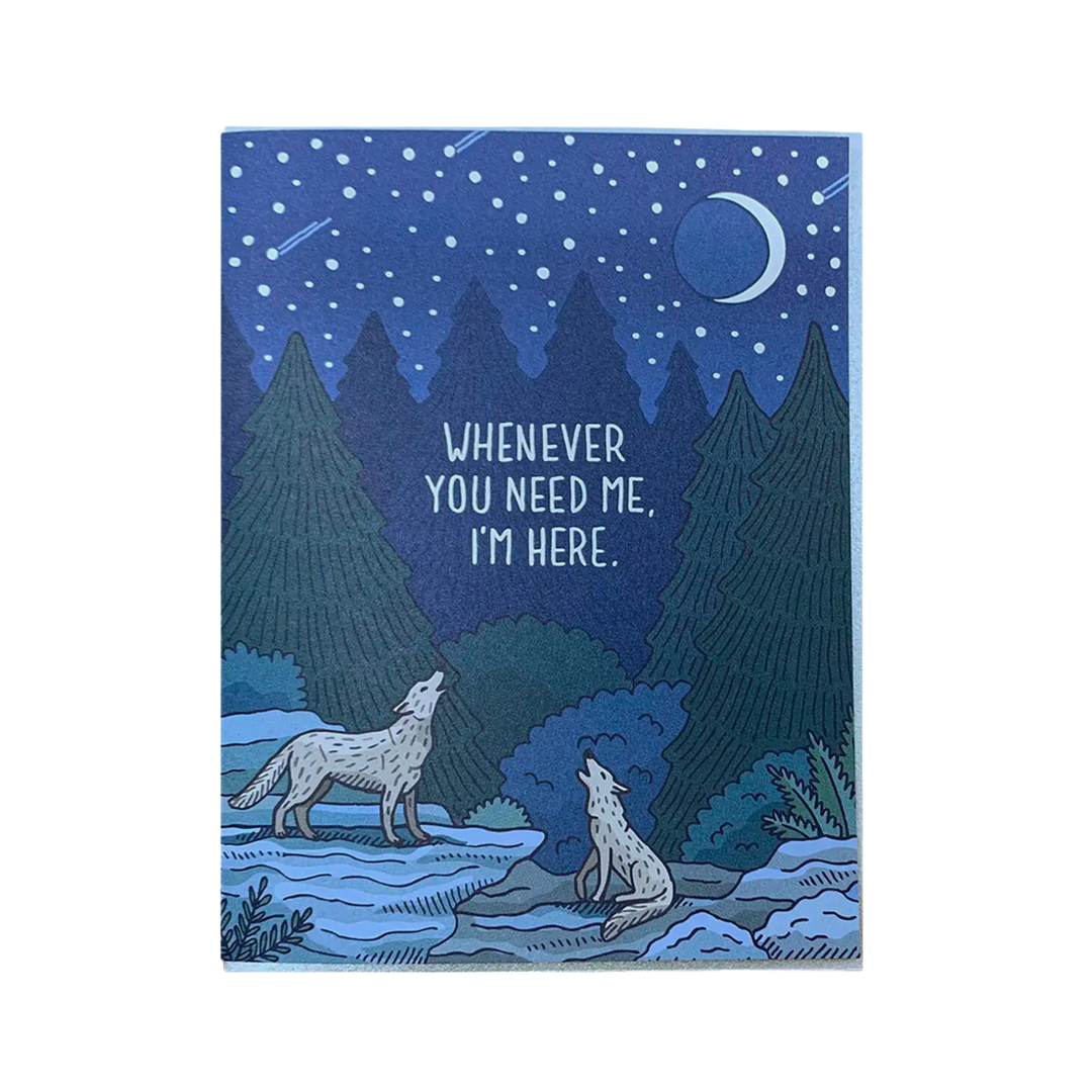 Howling Wolves Card