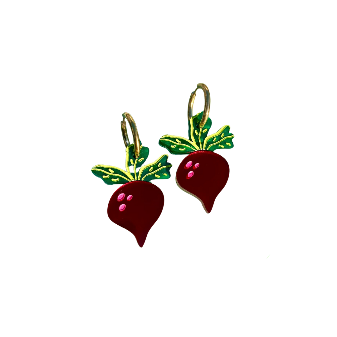 Just Beet It! Earrings