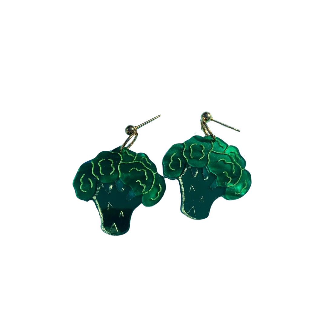 Mini Broccoli Earrings