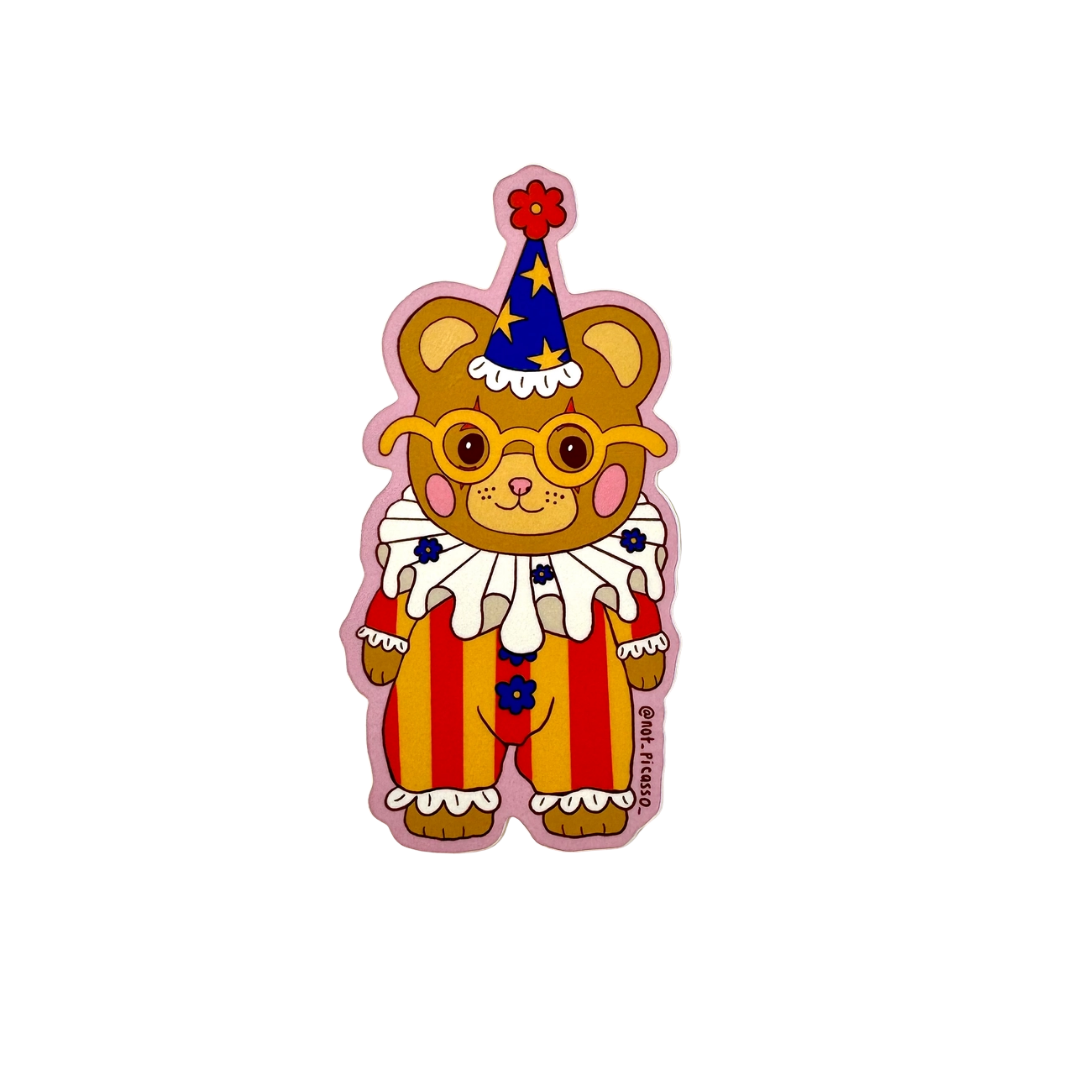 Clowning Around Sticker