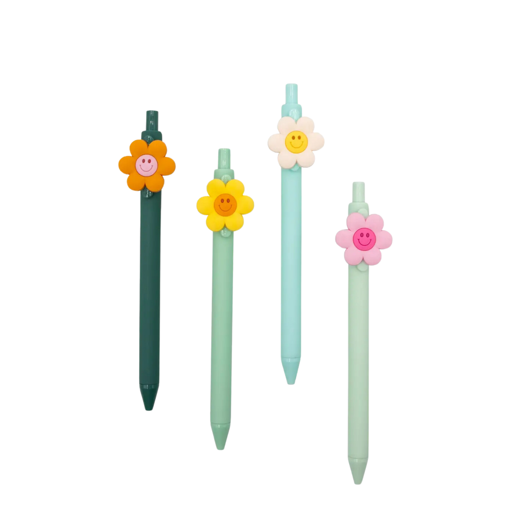 Flower Power Pens - 4 Pack