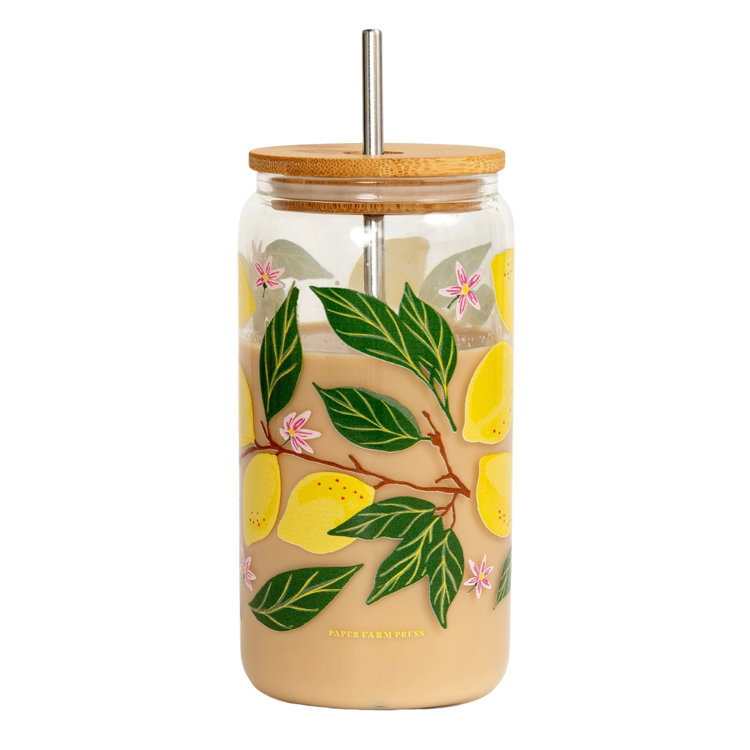 Lemon Grove Glass Can