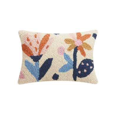 Two Flowers Hook Pillow