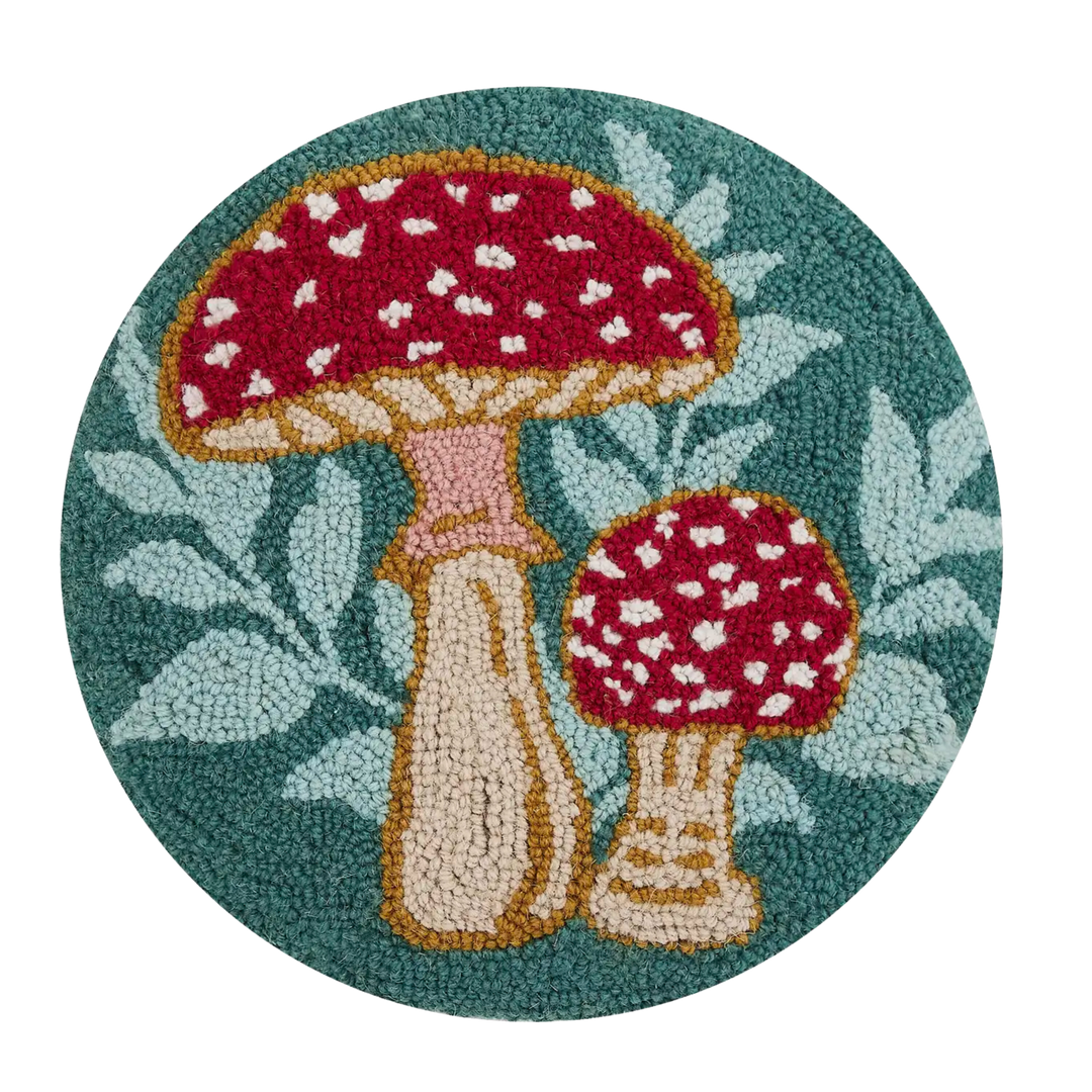 Mushrooms Round Hook Pillow