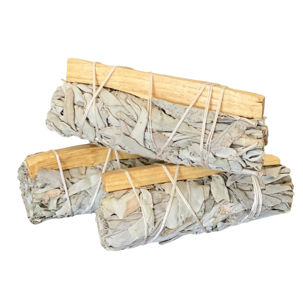 White Sage Smudge Stick with Palo Santo