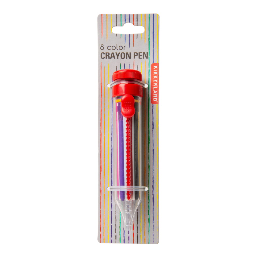 8 Color Crayon Pen