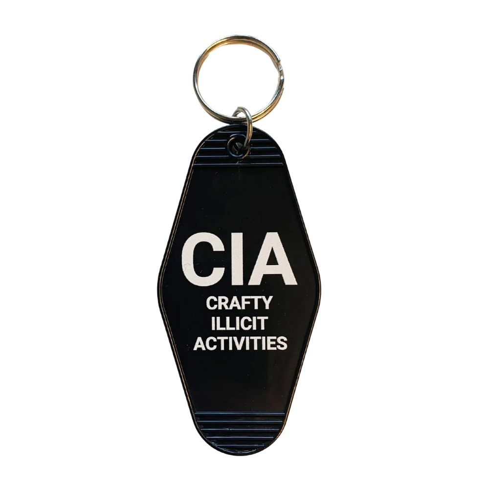 CIA (Crafty Illicit Activities) Keychain