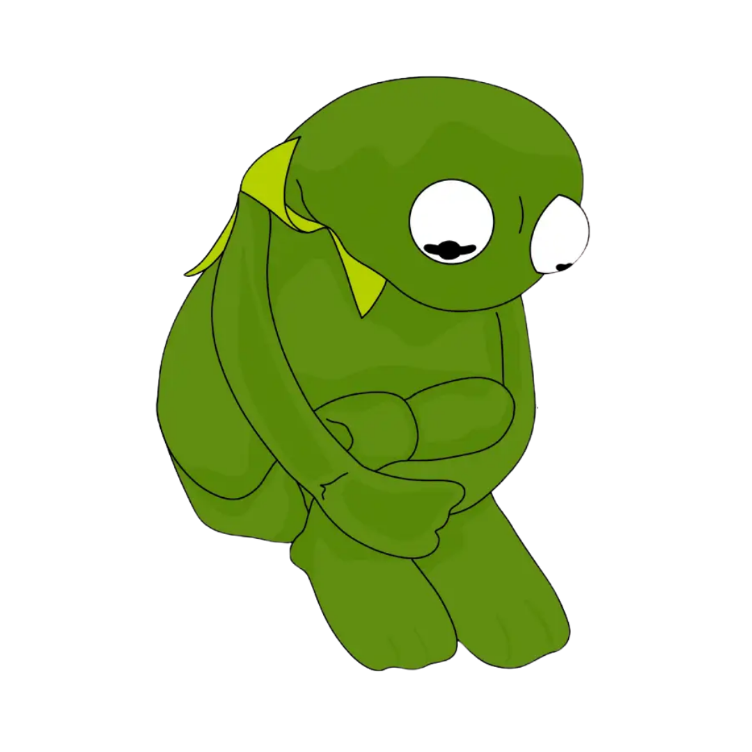 Sad Kermit Sticker