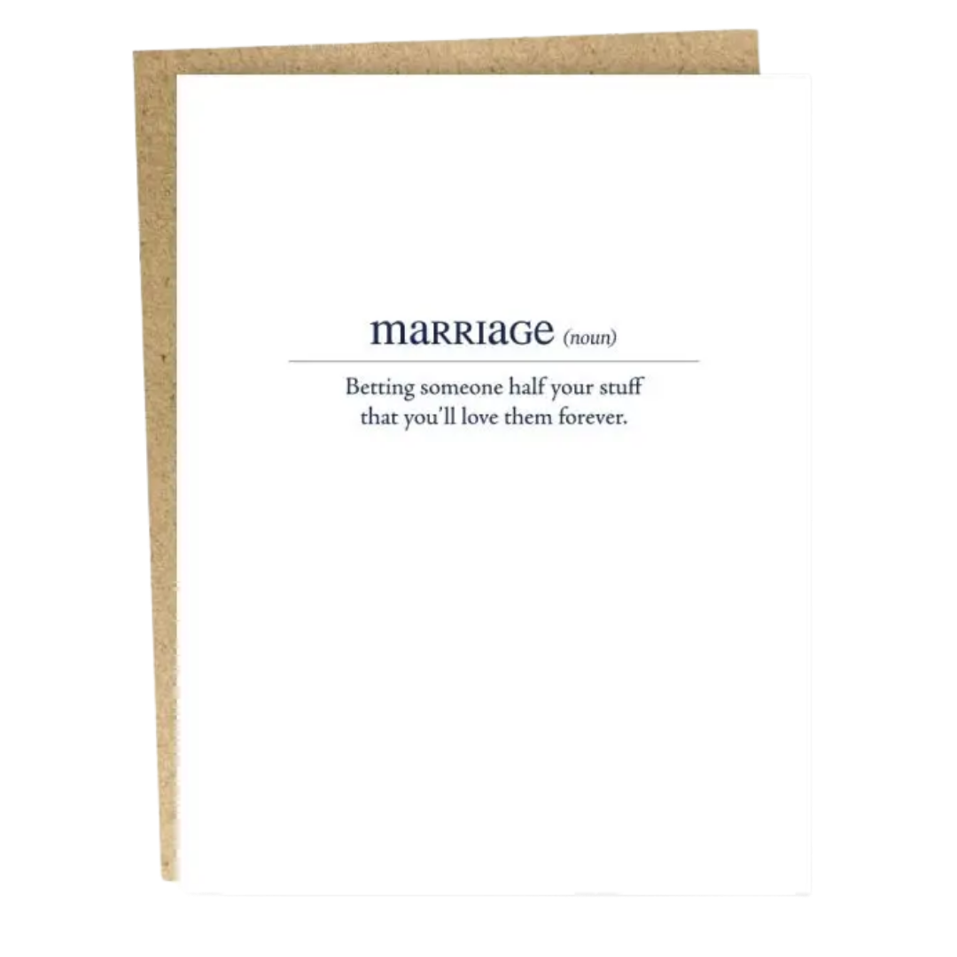 Marriage Definition Card