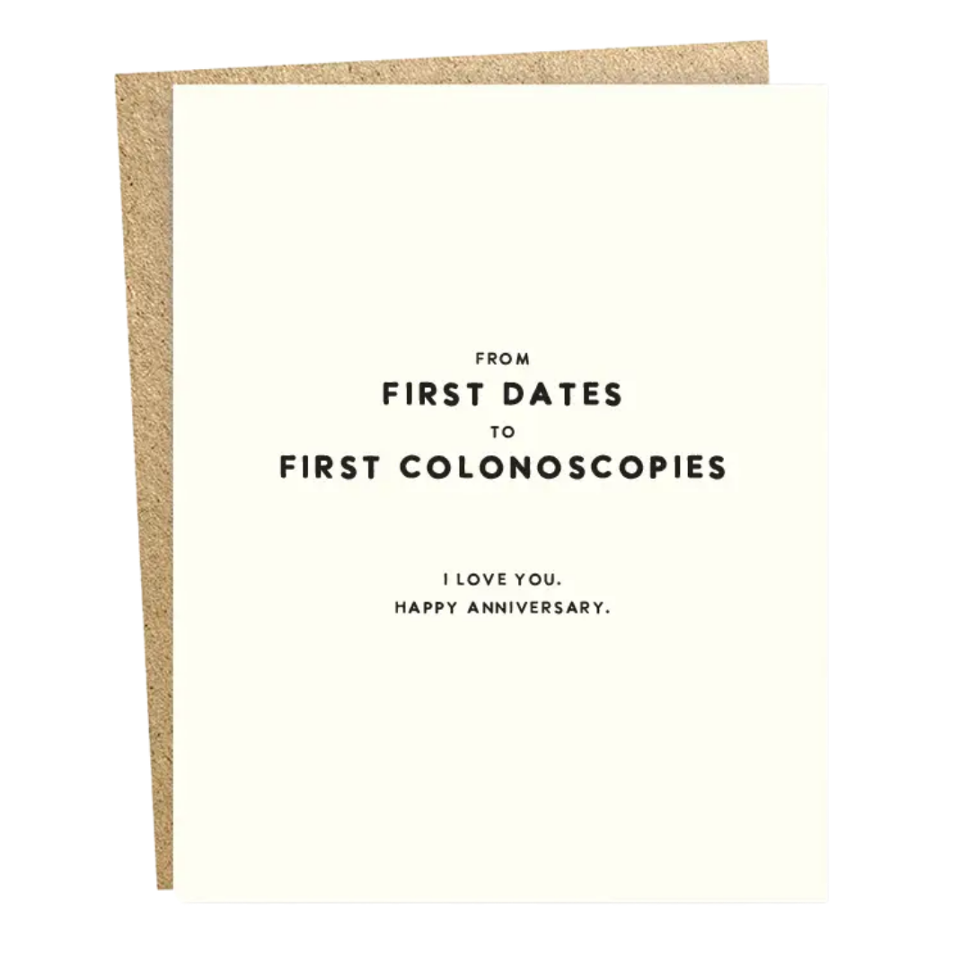First Colonoscopies Anniversary Card