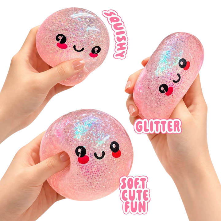 Mystery Squishy Glitter Dumpling Stress Relief Toy