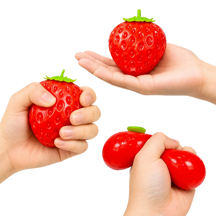 Strawberry Squeeze Squishy Stress Relief Toy