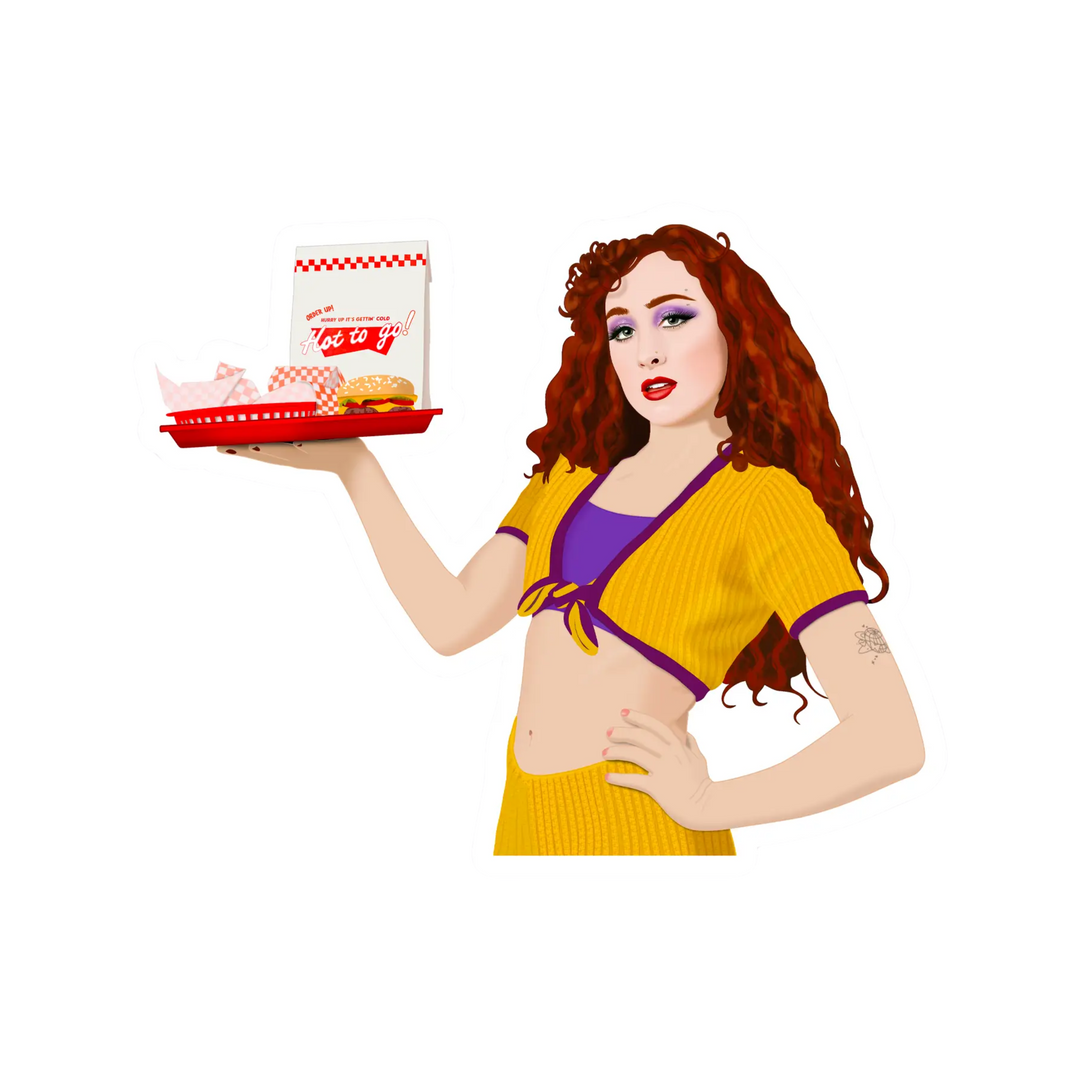 Chappell Roan Hot To Go Sticker