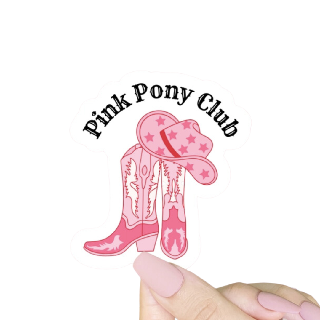 Pink Pony Club Cowgirl Sticker