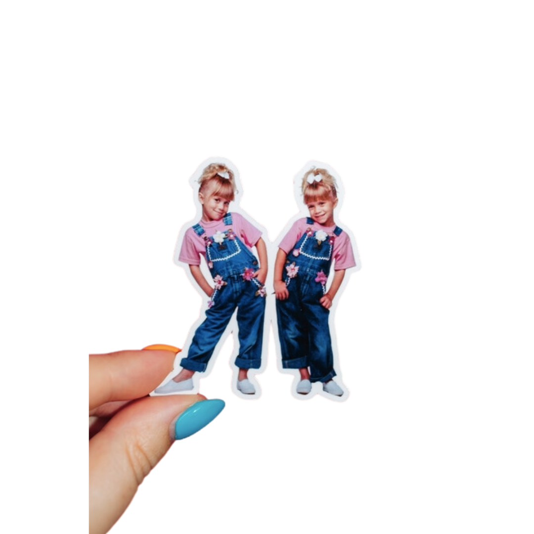 Young Mary Kate and Ashley Sticker