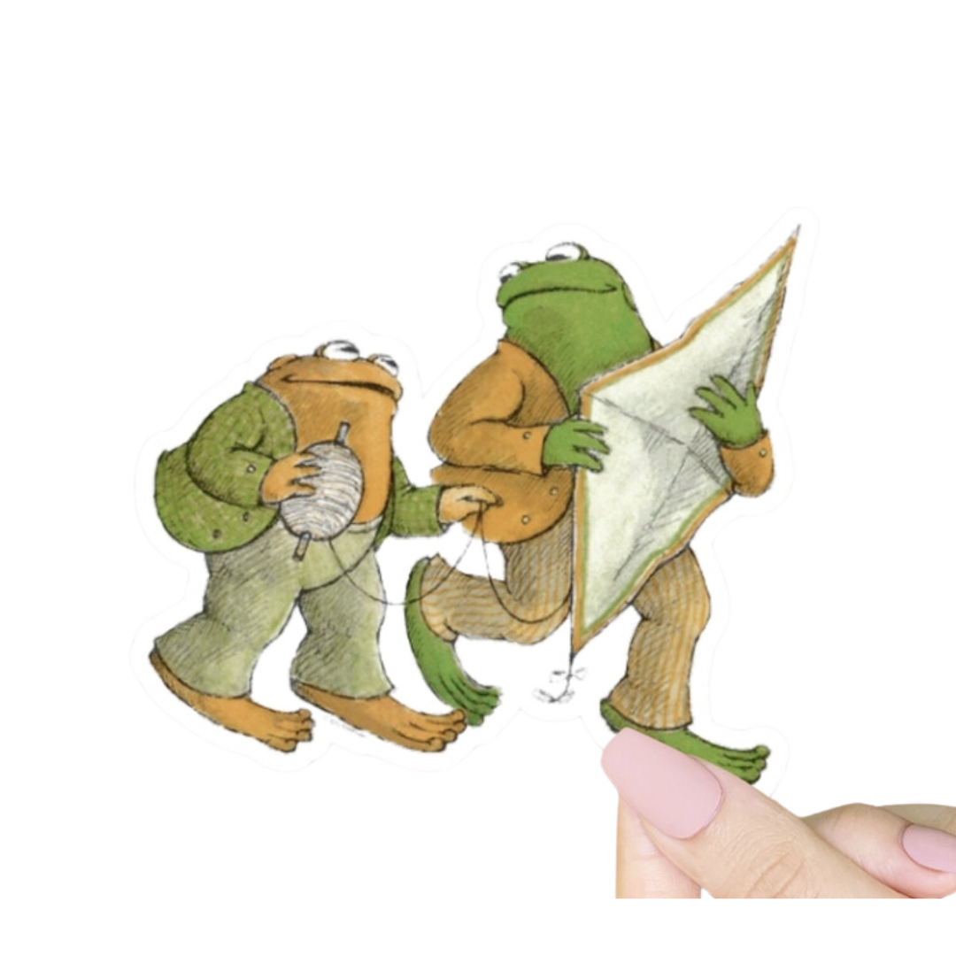 Frog and Toad Kite Sticker