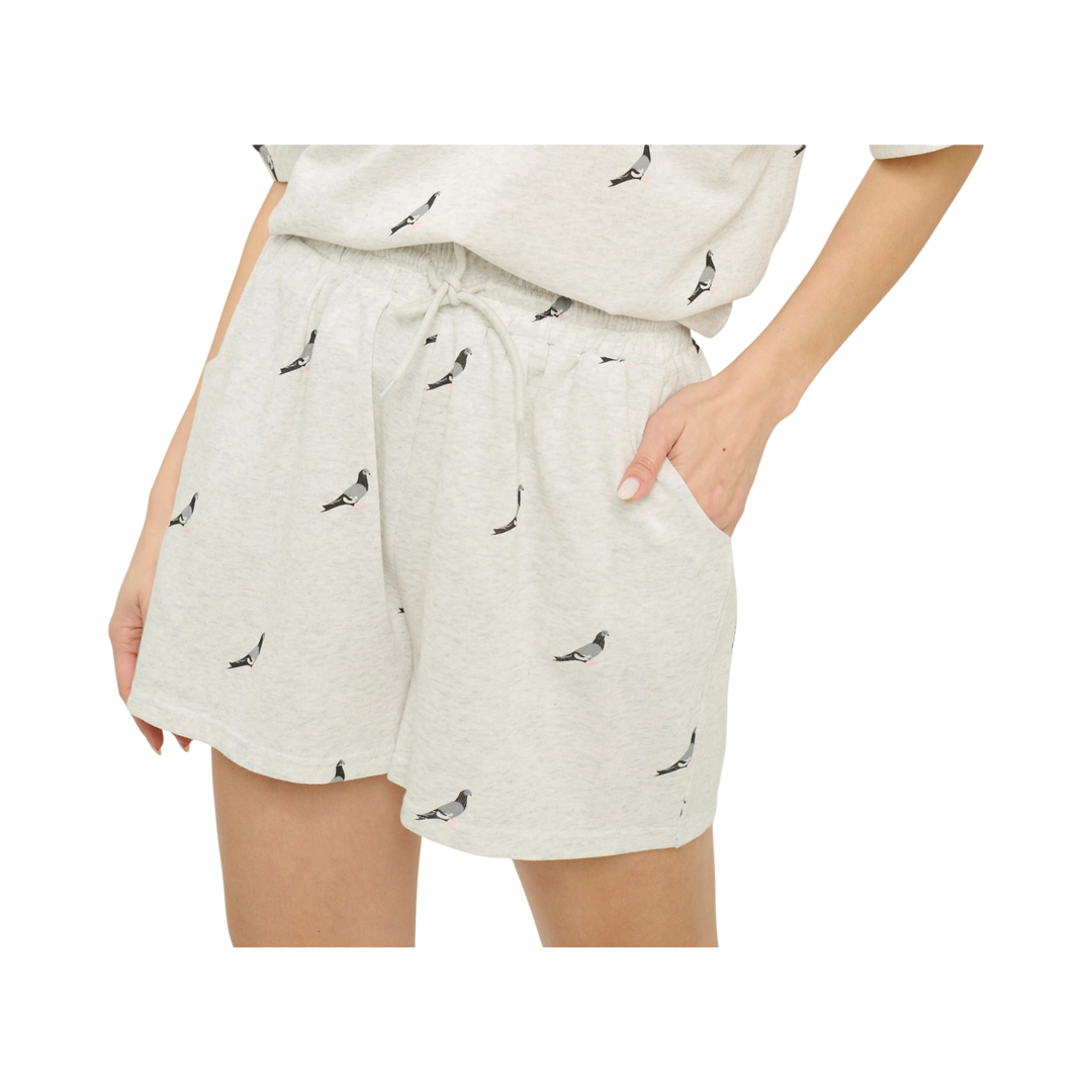 Pigeon Print Relaxed Fit Shorts
