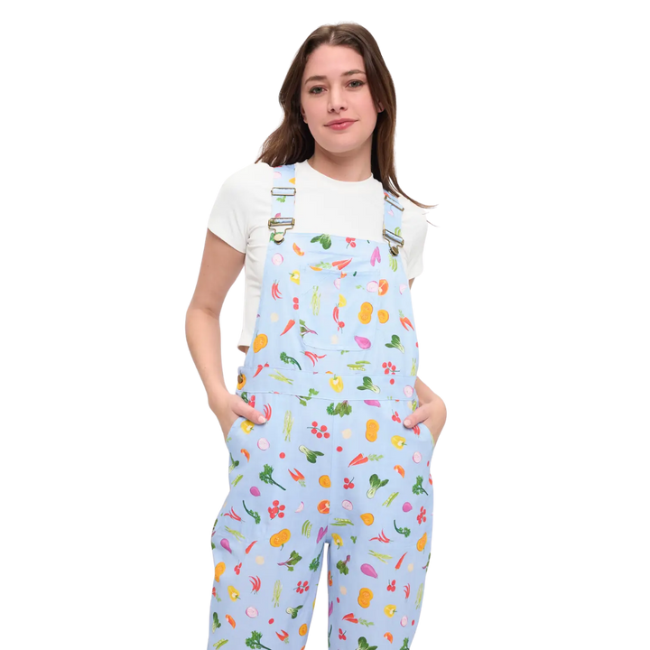 Colorful Garden Vegetables Overalls