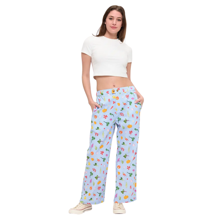 Colorful Garden Vegetables Pants