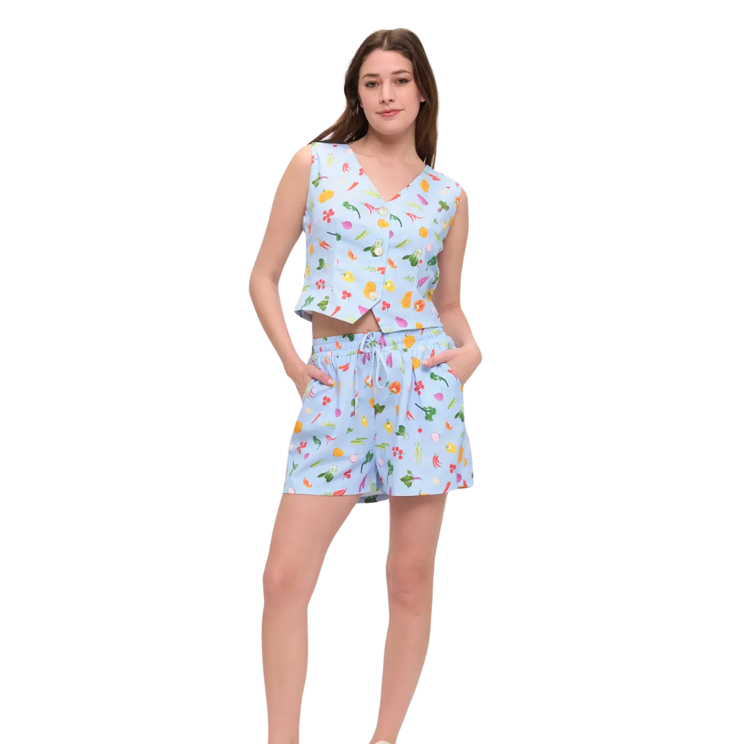 Colorful Garden Vegetables Vest