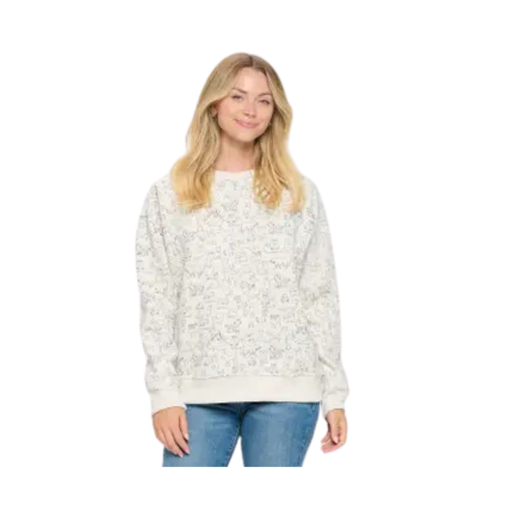 Different Breed Dog Print Sweatshirt