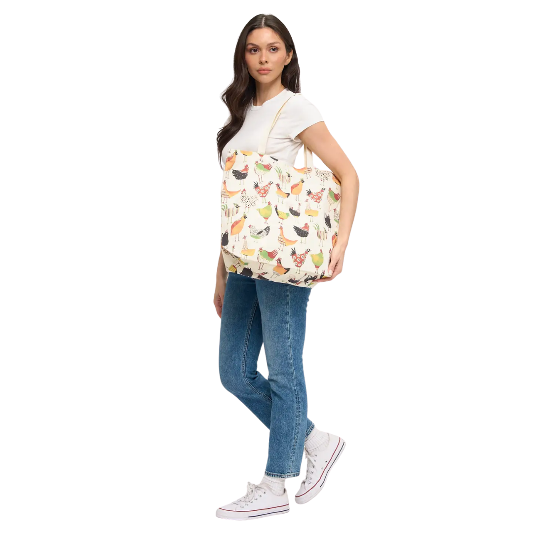 Colorful Rooster Tote Bag