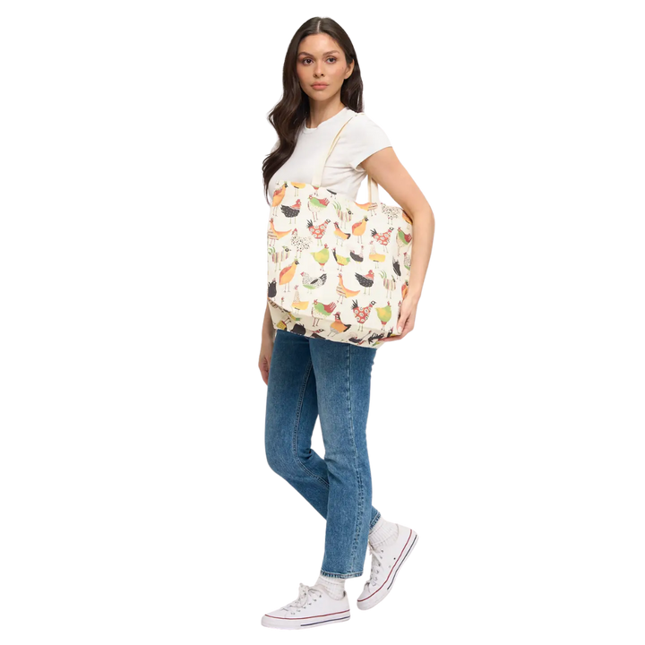 Colorful Rooster Tote Bag