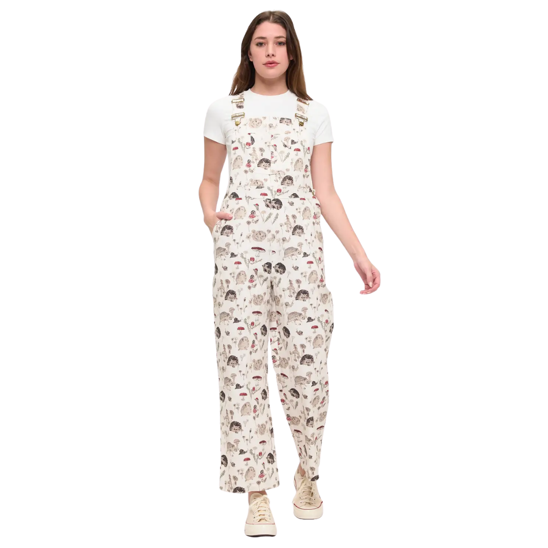 Hedgehog Mushroom Overalls