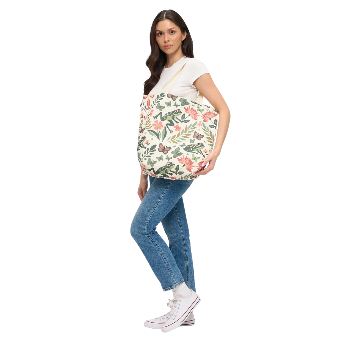 Whimsy Botanical Rainforest Tote Bag