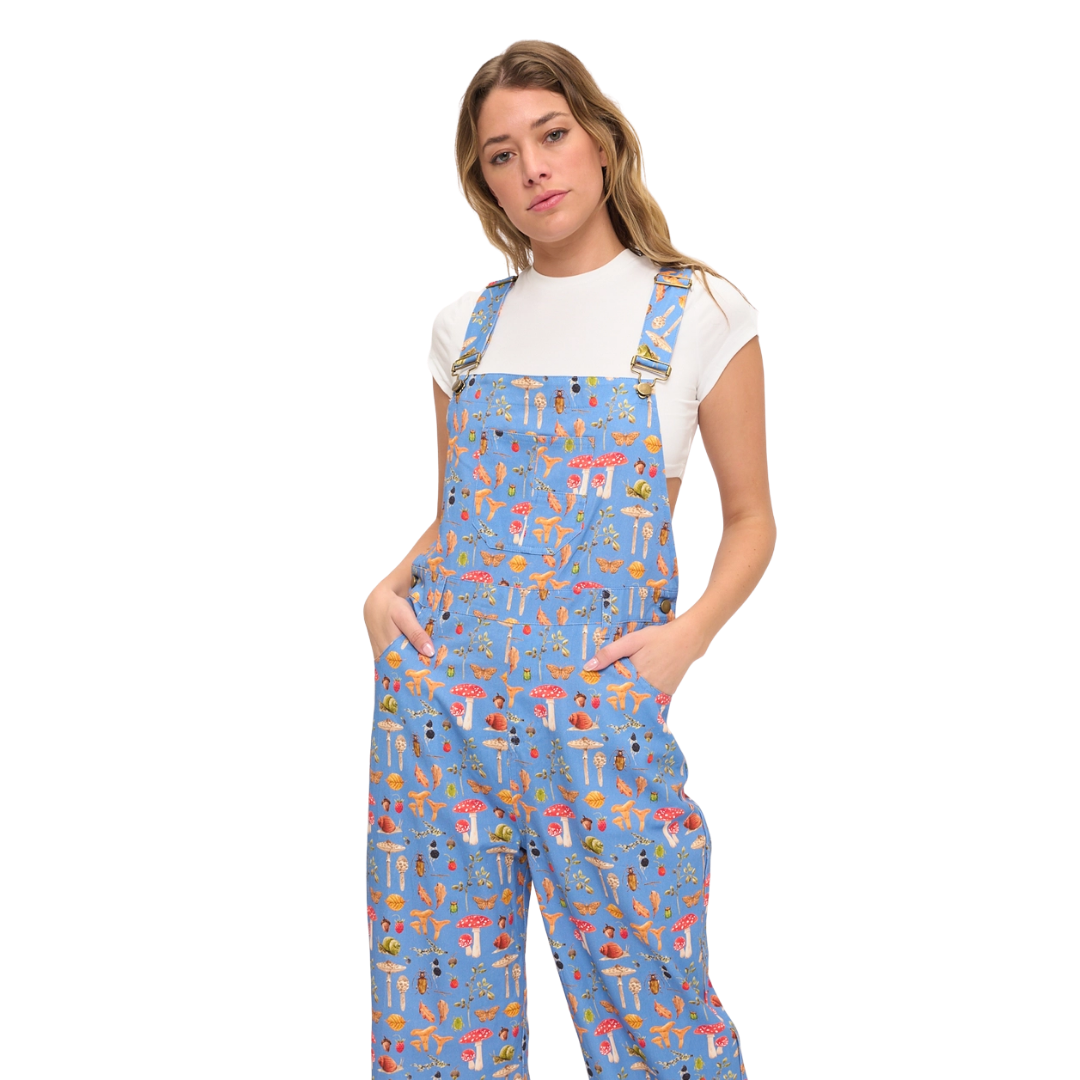 Enchanted Forest Mushroom Overalls