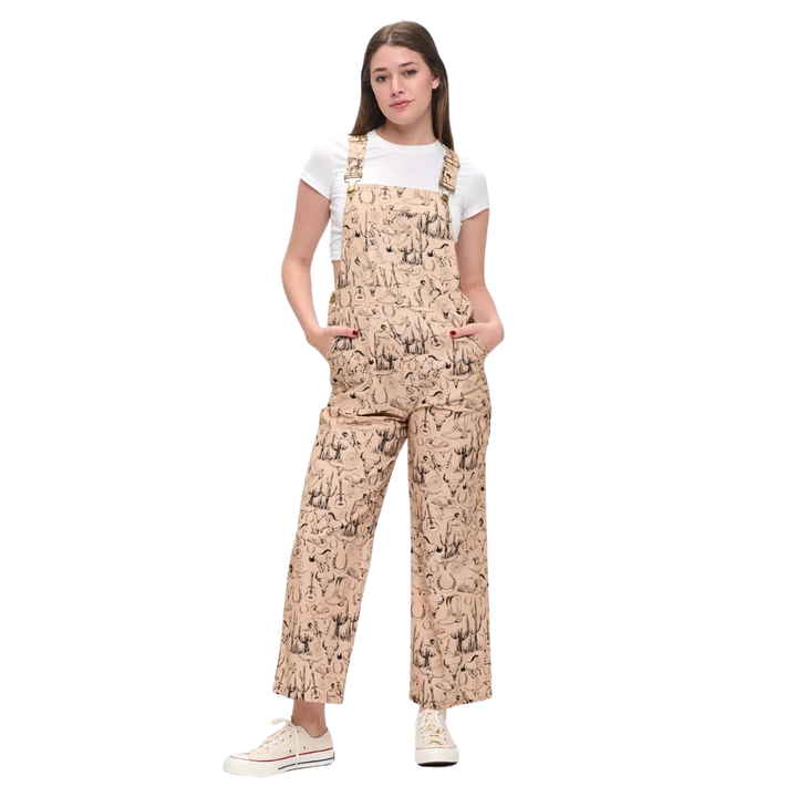 Desert Horse Print Overalls