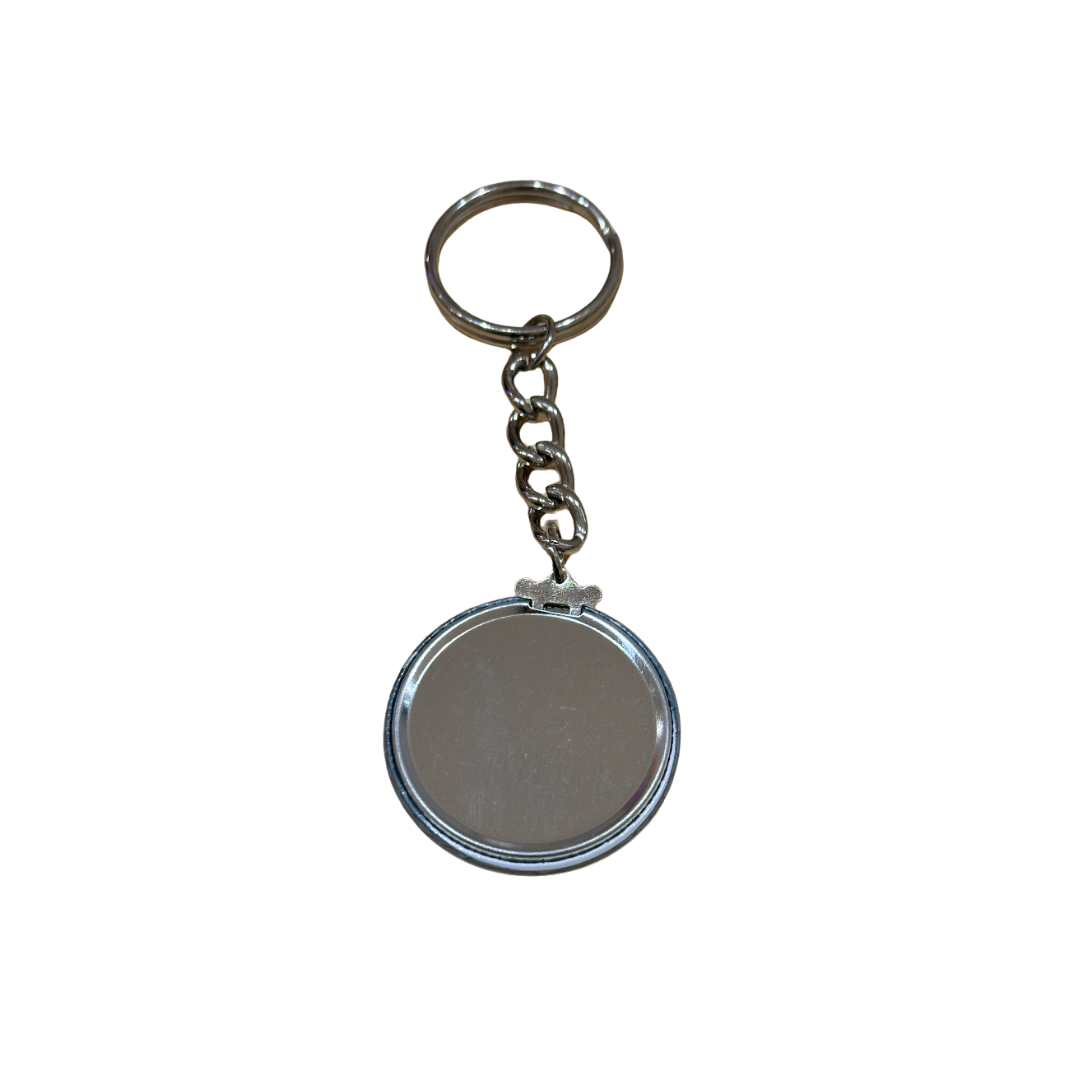 Disco Ball Dance Party Mirror Keychain