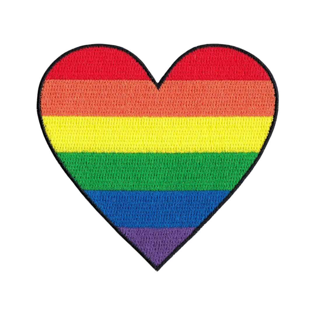 Heart Pride Rainbow Patch 3"