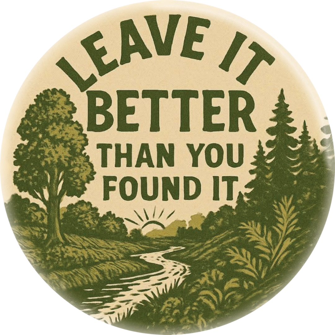 Leave It Better Than You Found It Button
