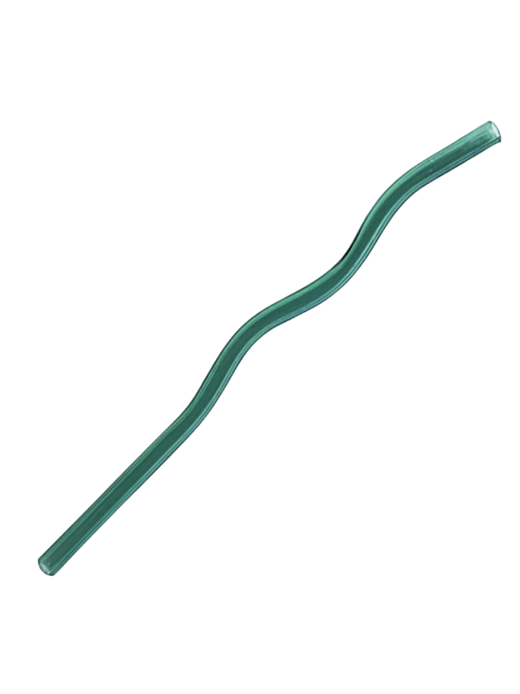 Reusable Wavy Glass Straw