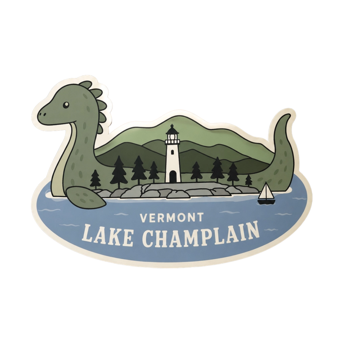 Lake Champlain Champ Sticker
